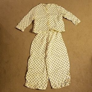 Izaroo Yellow Matching Set Print Shirt Loose Pants